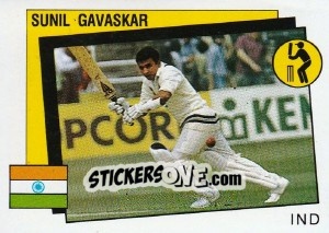 Sticker Sunil Gavaskar - Supersport 1987 n. 175 - Panini