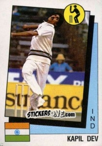 Sticker Kapil Dev - Supersport 1987 n. 176 - Panini