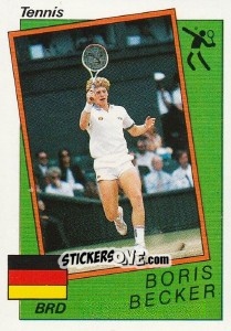Sticker Boris Becker - Supersport 1987 n. 182 - Panini