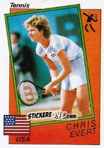 Sticker Chris Evert - Supersport 1987 n. 196 - Panini