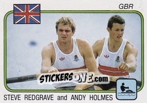 Sticker Steve Redgrave & Andy Holmes - Supersport 1987 n. 200 - Panini