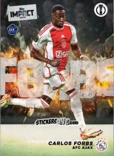 Sticker Carlos Forbs  - UEFA Club Competitions Impact 2024 n. 3 - Topps