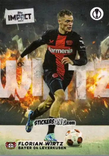 Sticker Florian Wirtz  - UEFA Club Competitions Impact 2024 n. 7 - Topps