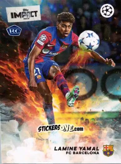 Sticker Lamine Yamal  - UEFA Club Competitions Impact 2024 n. 23 - Topps