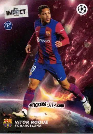Sticker Vitor Roque  - UEFA Club Competitions Impact 2024 n. 26 - Topps