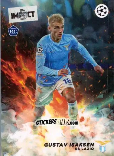 Sticker Gustav Isaksen  - UEFA Club Competitions Impact 2024 n. 33 - Topps