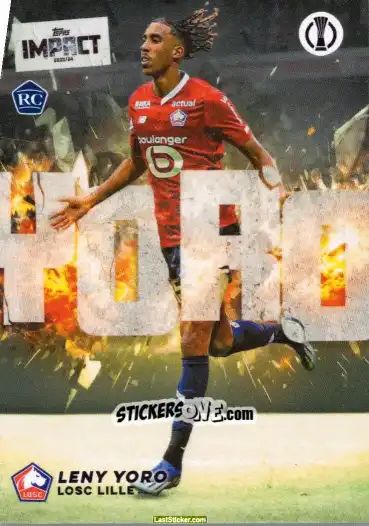 Sticker Leny Yoro  - UEFA Club Competitions Impact 2024 n. 36 - Topps