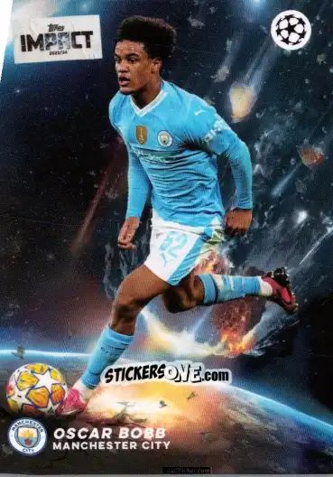 Sticker Oscar Bobb  - UEFA Club Competitions Impact 2024 n. 39 - Topps