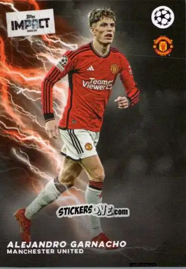 Sticker Alejandro Garnacho  - UEFA Club Competitions Impact 2024 n. 42 - Topps