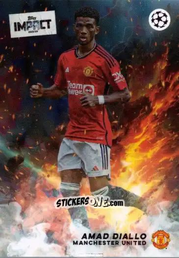 Sticker Amad Diallo - UEFA Club Competitions Impact 2024 n. 43 - Topps