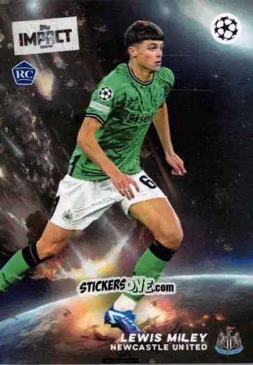 Sticker Lewis Miley  - UEFA Club Competitions Impact 2024 n. 46 - Topps