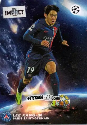 Sticker Lee Kang-in  - UEFA Club Competitions Impact 2024 n. 47 - Topps