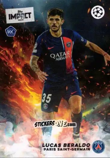 Sticker Lucas Beraldo  - UEFA Club Competitions Impact 2024 n. 50 - Topps