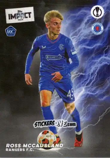 Cromo Ross McCausland  - UEFA Club Competitions Impact 2024 n. 54 - Topps