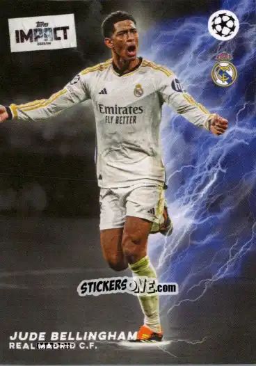 Sticker Jude Bellingham  - UEFA Club Competitions Impact 2024 n. 62 - Topps