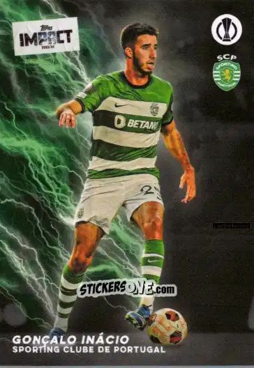 Sticker Gonçalo Inácio  - UEFA Club Competitions Impact 2024 n. 64 - Topps