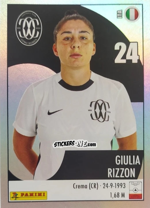 Figurina Giulia Rizzon (Capitano) - Calciatrici 2024-2025 n. 6 - Panini