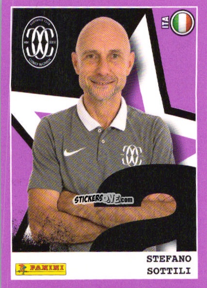 Sticker Stefano Sottili (Allenatore Como) - Calciatrici 2024-2025 n. 10 - Panini