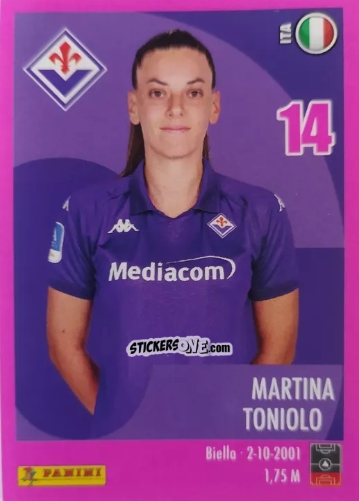 Figurina Martina Toniolo - Calciatrici 2024-2025 n. 40 - Panini