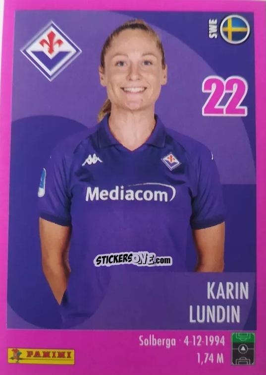 Cromo Karin Lundin - Calciatrici 2024-2025 n. 56 - Panini