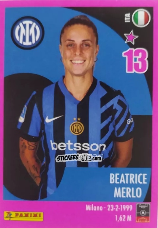 Cromo Beatrice Merlo - Calciatrici 2024-2025 n. 65 - Panini