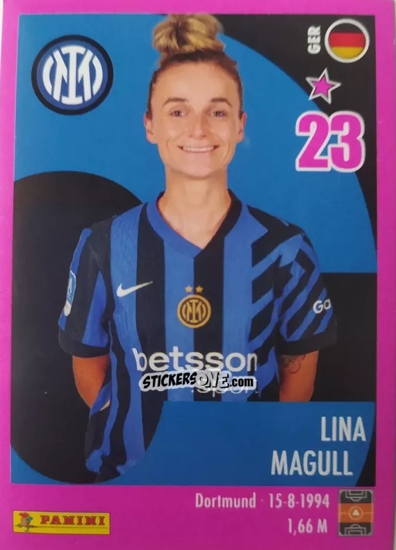 Cromo Lina Magull - Calciatrici 2024-2025 n. 69 - Panini