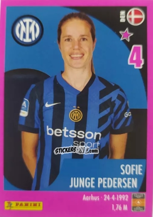Cromo Sofie Junge Pedersen - Calciatrici 2024-2025 n. 70 - Panini