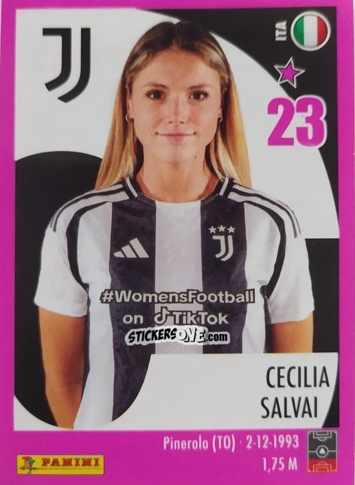 Sticker Cecilia Salvai - Calciatrici 2024-2025 n. 90 - Panini