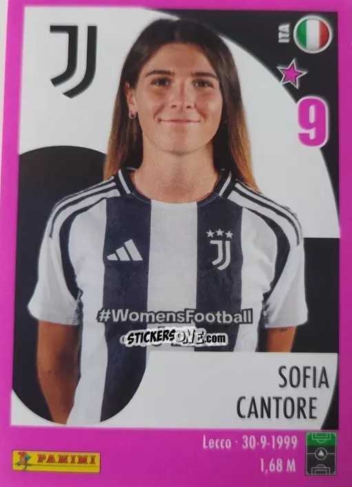 Sticker Sofia Cantore - Calciatrici 2024-2025 n. 104 - Panini
