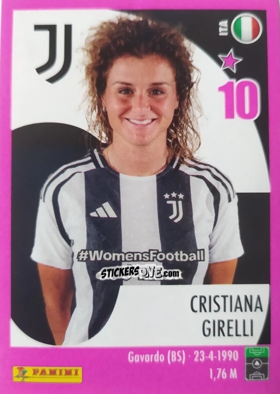 Cromo Cristiana Girelli - Calciatrici 2024-2025 n. 105 - Panini