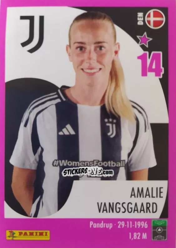 Cromo Amalie Vangsgaard - Calciatrici 2024-2025 n. 106 - Panini