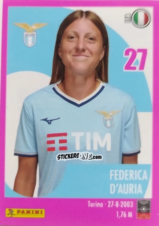 Figurina Federica D'Auria - Calciatrici 2024-2025 n. 122 - Panini