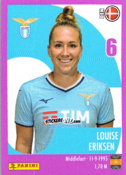 Cromo Louise Eriksen - Calciatrici 2024-2025 n. 123 - Panini