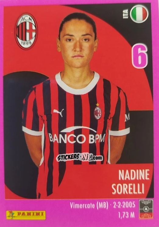 Sticker Nadine Sorelli - Calciatrici 2024-2025 n. 142 - Panini