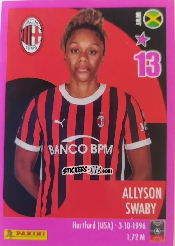 Cromo Allyson Swaby - Calciatrici 2024-2025 n. 143 - Panini