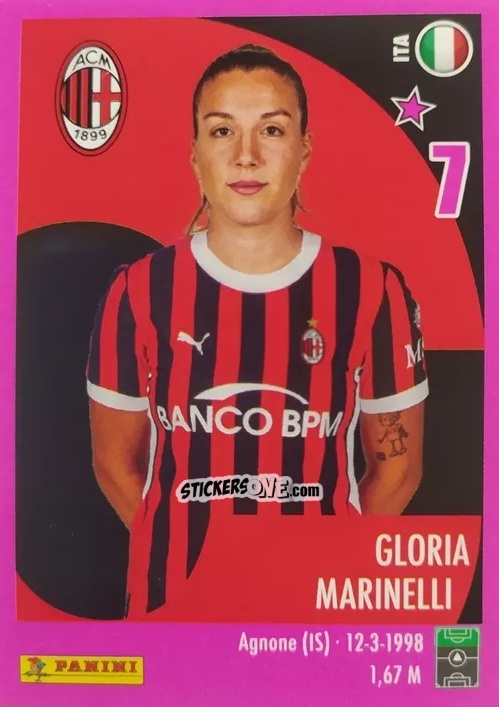 Figurina Gloria Marinelli - Calciatrici 2024-2025 n. 152 - Panini