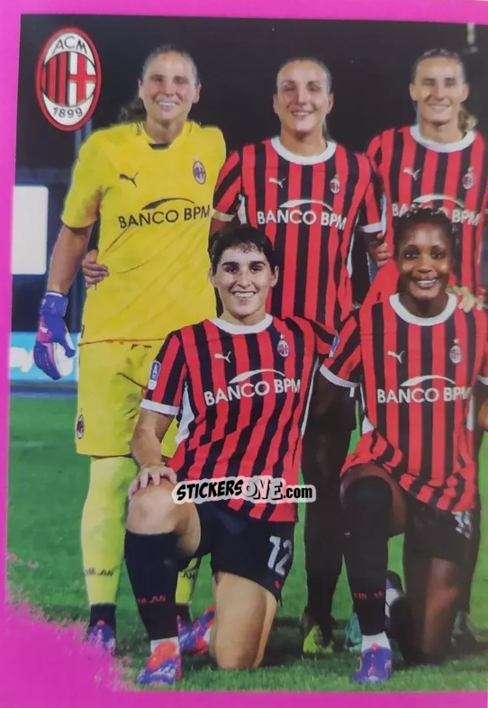 Cromo Squadra Milan - Calciatrici 2024-2025 n. 153 - Panini