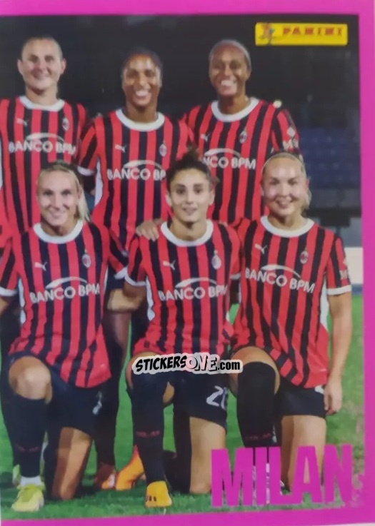 Cromo Squadra Milan - Calciatrici 2024-2025 n. 154 - Panini