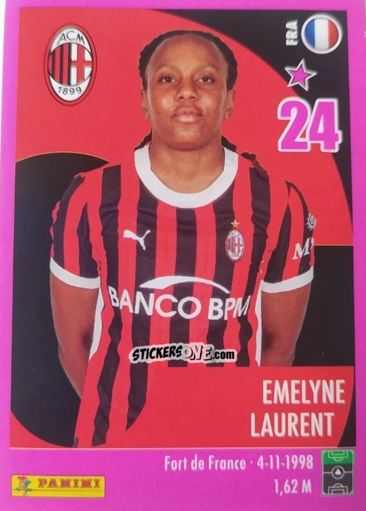 Figurina Emelyne Laurent - Calciatrici 2024-2025 n. 159 - Panini