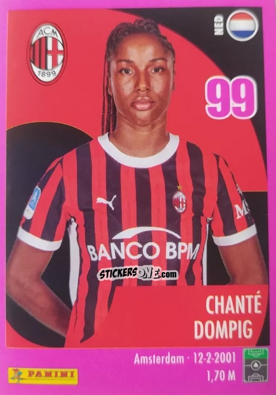 Cromo Chante Dompig - Calciatrici 2024-2025 n. 160 - Panini