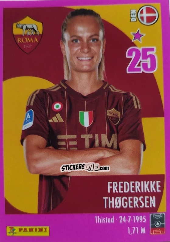 Sticker Frederikke Thogersn - Calciatrici 2024-2025 n. 197 - Panini
