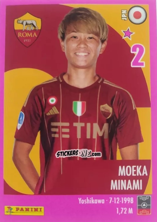 Sticker Moeka Minami - Calciatrici 2024-2025 n. 199 - Panini
