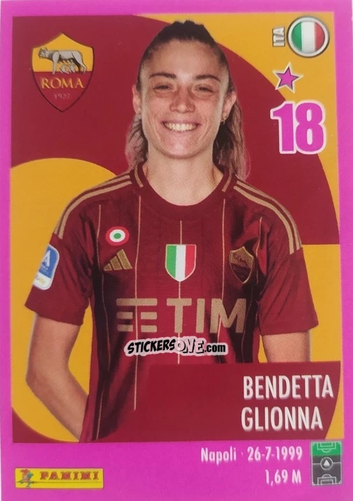 Sticker Benedetta Glionna - Calciatrici 2024-2025 n. 210 - Panini