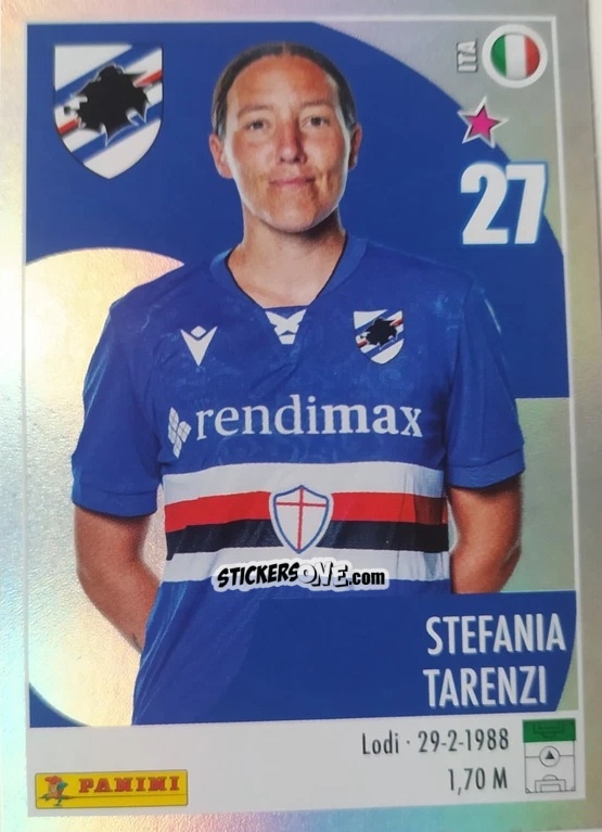 Figurina Stefania Tarenzi (Capitano) - Calciatrici 2024-2025 n. 214 - Panini