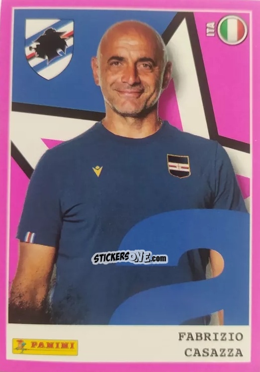 Figurina Fabrizio Casazza (Allenatore Sampdoria) - Calciatrici 2024-2025 n. 218 - Panini