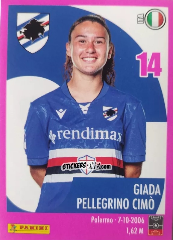 Sticker Giada Pellegrino Cimo - Calciatrici 2024-2025 n. 221 - Panini