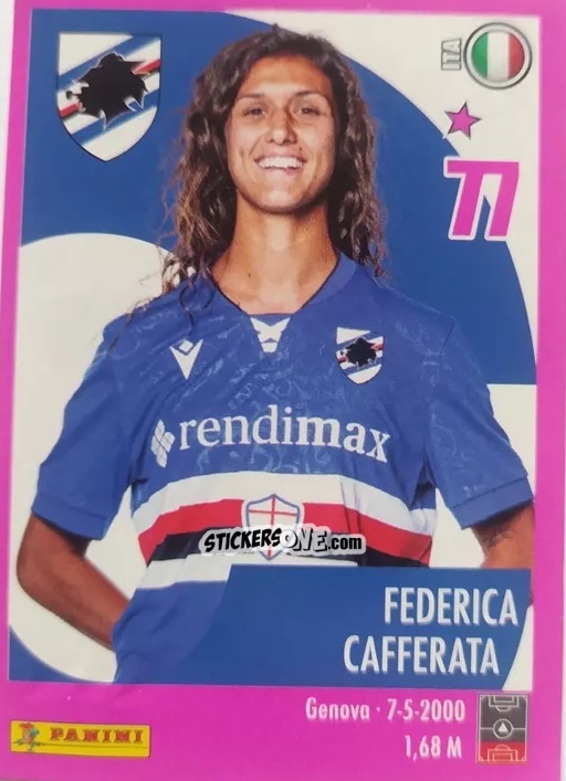 Sticker Federica Cafferata - Calciatrici 2024-2025 n. 225 - Panini