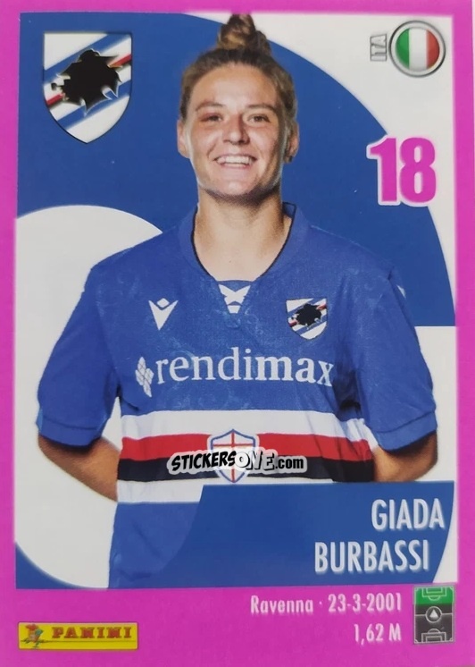 Figurina Giada Burbassi - Calciatrici 2024-2025 n. 237 - Panini
