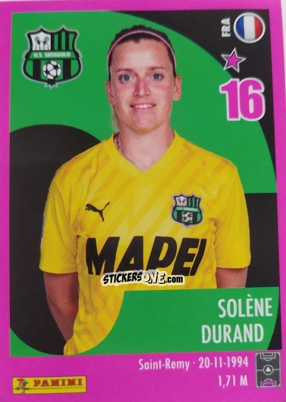 Sticker Solene Durand - Calciatrici 2024-2025 n. 241 - Panini