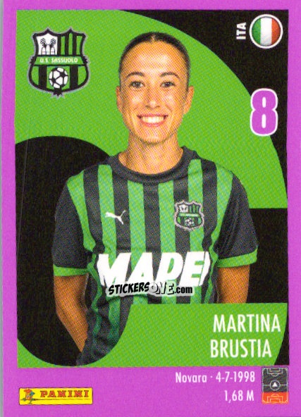 Sticker Martina Brustia - Calciatrici 2024-2025 n. 250 - Panini
